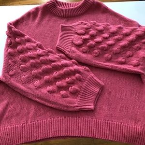 H&M Women's Knit Bubble Sleeve Sweater Size Large
